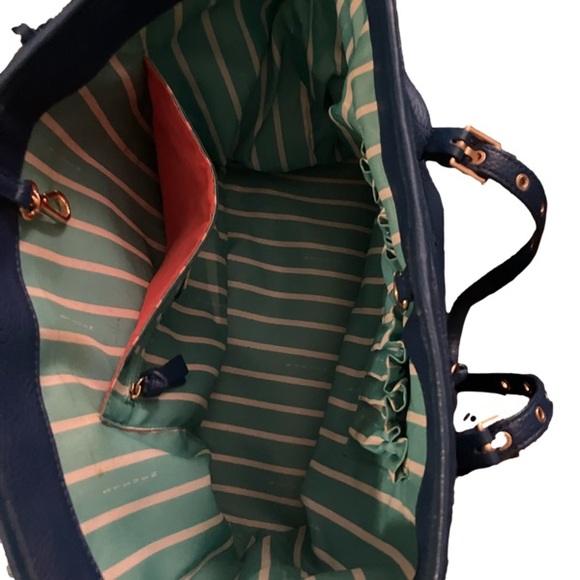 Steven Madden blue leather bag. - Picture 2 of 9